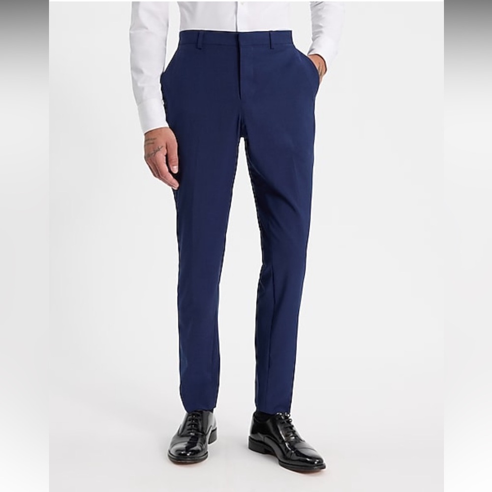 Express Men's Deep Blue Dress Pants